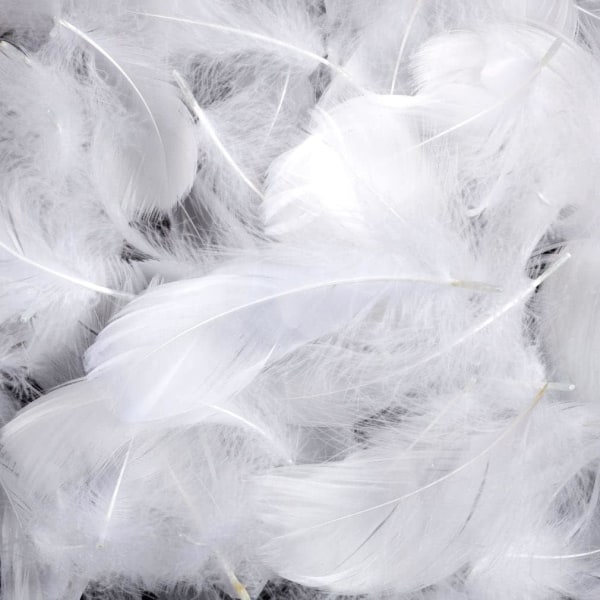 Totify 600 Feather White - Natural - Perfekt til tøj, hatte,