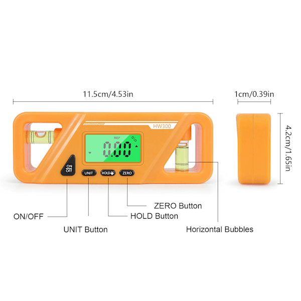 Digital vinkel sensor torpedo niveau og digital inklinometer