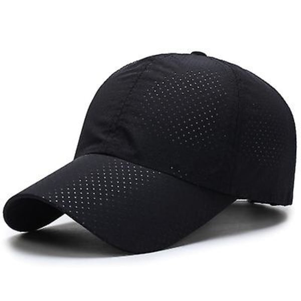 Men Quick Dry Baseball Cap Adjustable Mesh Running Sun Hat Lightweight