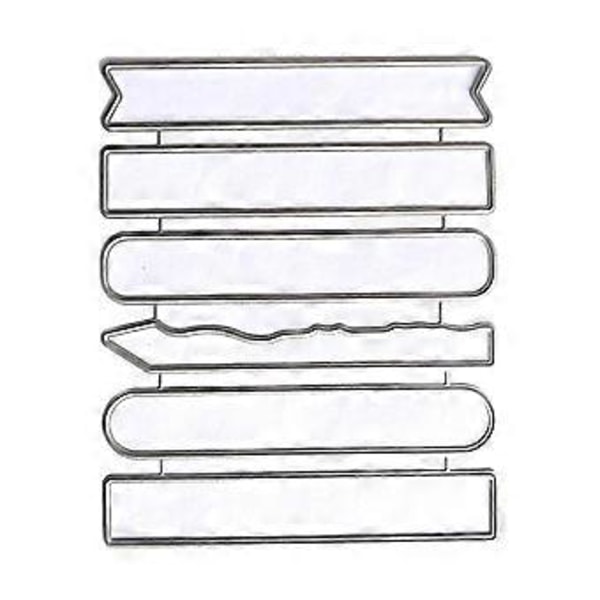 Suorakulmio Metalliset Leikkuumuotit Scrapbooking Stensiili Leikkaa Kortti Kohokuviointi DIY Valokuva-albumi Malli Koristelu Askartelu