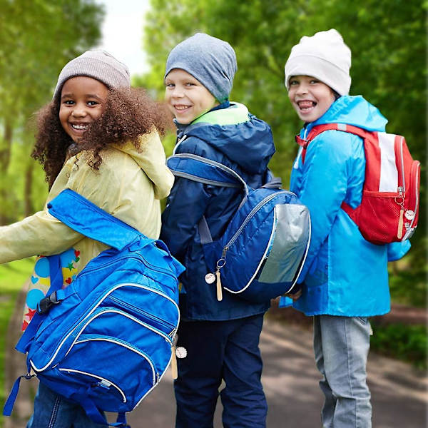 Sett med 12, Mini 3\" Tretreballtre med Baseball Nøkkelring for Barn 8+