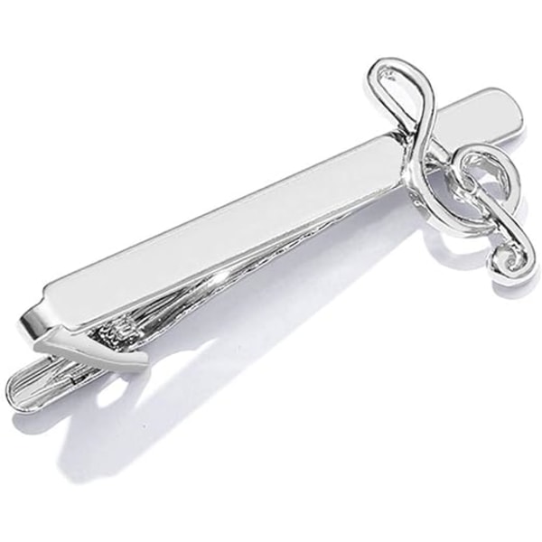 1 stk Business Tie Bar Mænd Slipseclips Creative Silver Clips High-end