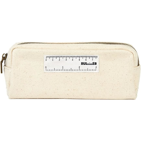 Premium Canvas Pencil Case - Holdbar Canvas Multifunktionel Blyantspose