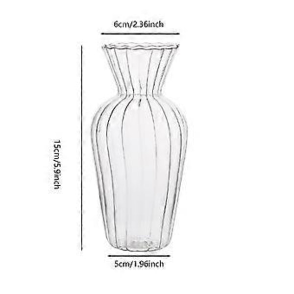 Retro Hydroponisk Blomkruka Delikat Modern Hem Blomkruka för Hem Lägenhet Kontorsinredning 5 times15CM