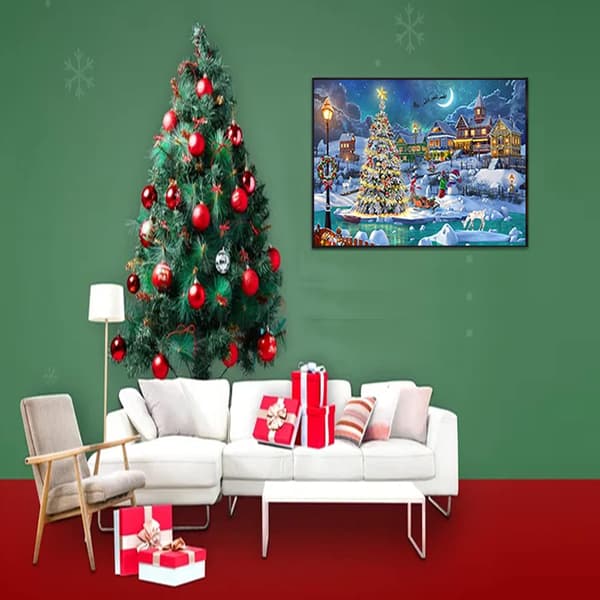 Julklapp diamantmålning kit, vinter diamantkonst för vuxna, 5