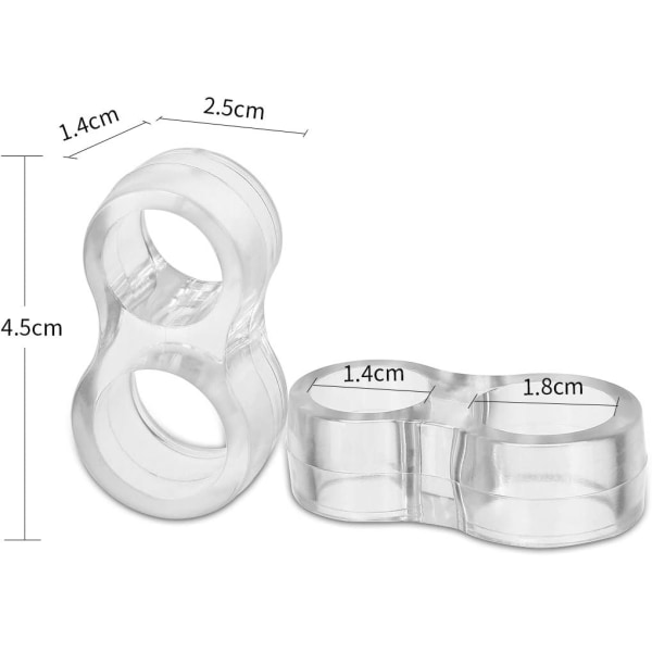 6 delar dörrstoppare för PVC-handtag/liten silikondörrstoppare