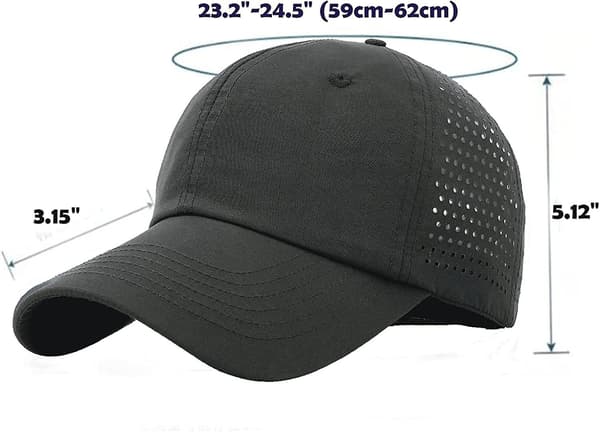 Herr Quick Dry Hat Oversized Xl Herr Dam Lättvikts Baseball H