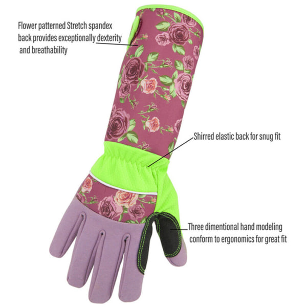 Gardening Gloves Long Sleeve Wrist Protection Garden Work Pruning