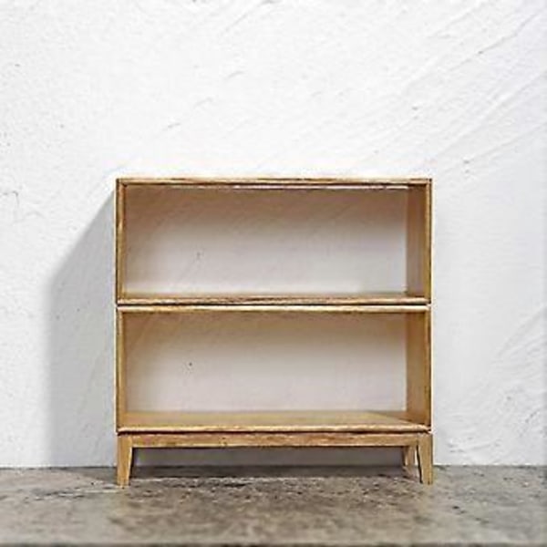 Nukkekodin Pienoiskalusteet Nukkekodin Kaappi Puinen Kaksikerroksinen DIY A (L-tyyli D)