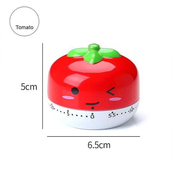 Köktimer 60 Minuter Mekanisk Timer Tomattimer Manuell Timer Matlagningstimer