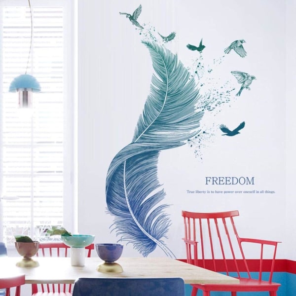 Feathers Wall Stickers Wall Decals for Bedroom Mural as Wall Deco