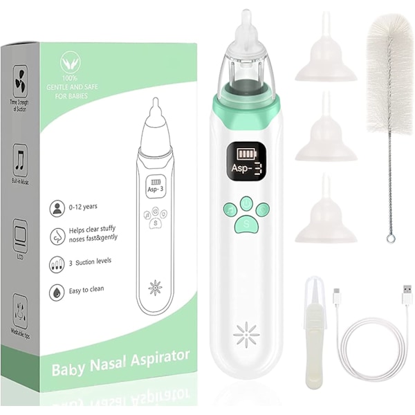 Nasal Aspirator Baby Barn Elektrisk Dammsugare Näskleaner USB