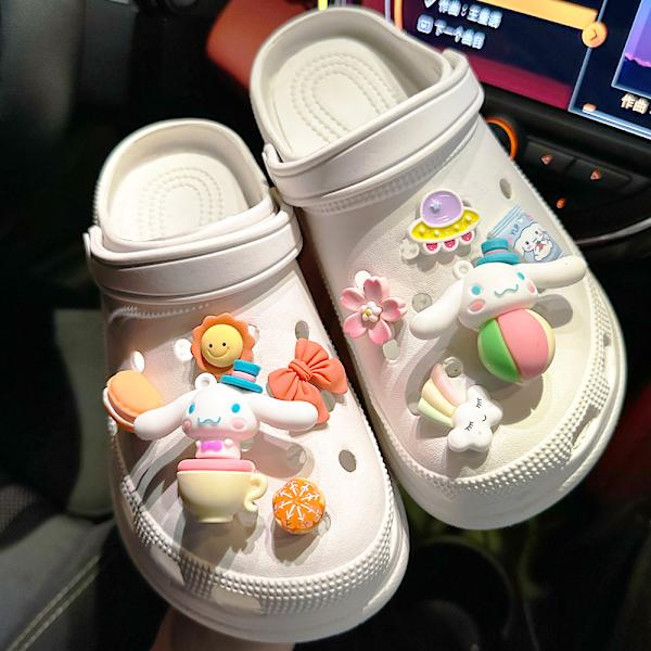 10 st stora hundar med öron Ballongskor Charm för Croc