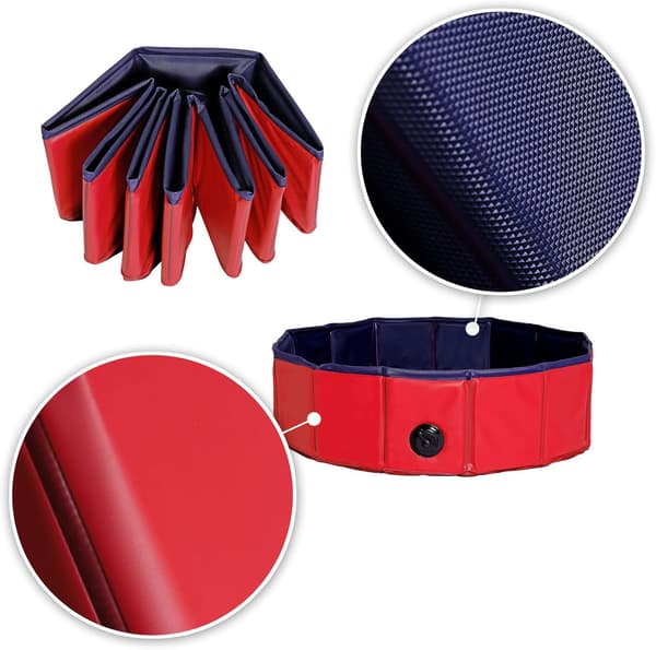 Sammenklappelig PVC hundepool hundebassin (S) ? 80x20 cm