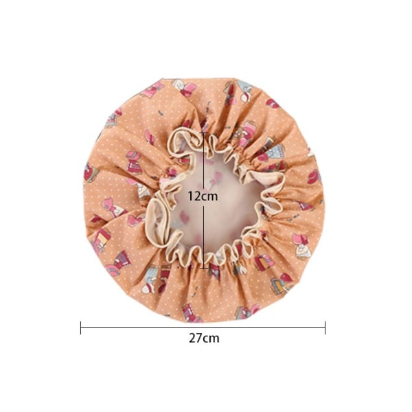 4 stk Dusjhette, Vanntette Badehette Elastisk Gjenbrukbar Hette, Enhjørning