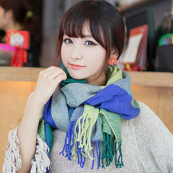 Mjuk Check Cashmere Rutig Check Scarf Mjuk Cashmere Scarf