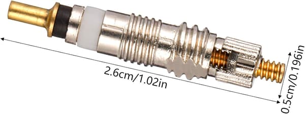 10 stk. Presta-ventilkerner med 1 stk. ventil