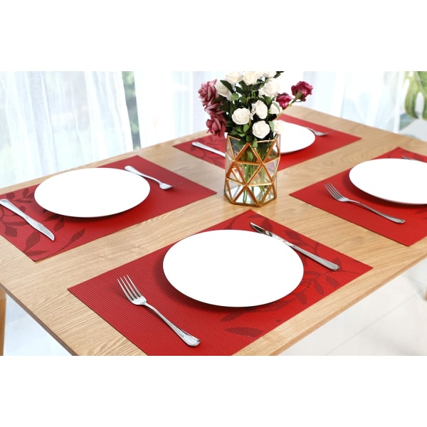 Tvättbara placemats halkfria värmebeständiga slitstarka, lätta att