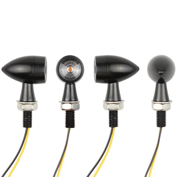 4 st par Mini LED Motorcykel Retro Blinkers Metall Blinke