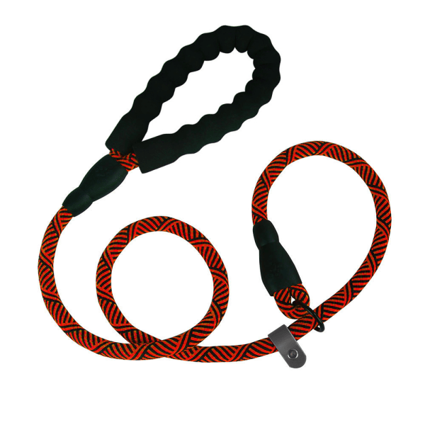 Heavy Duty Rope Dog Leash, 6/8/10 FT Nylon Pet Leash, Soft Padded