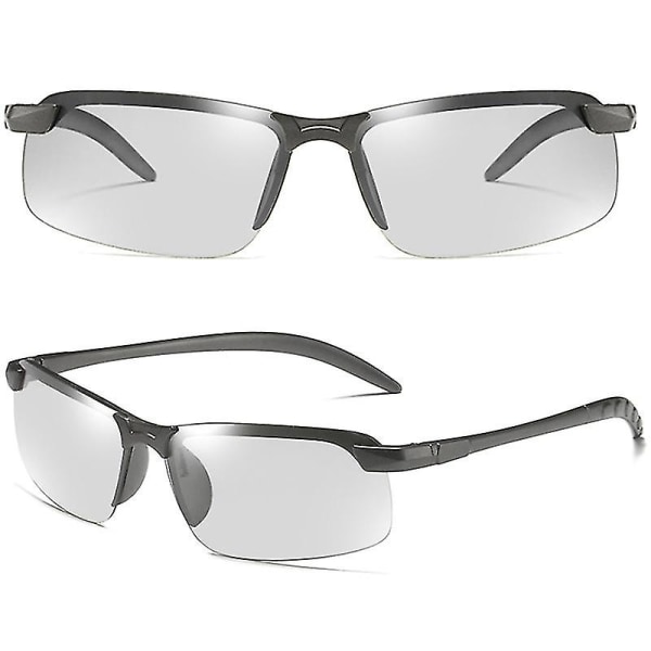 Män kör golfglasögon med Uv400 Photochromic Lens Solglasögon B
