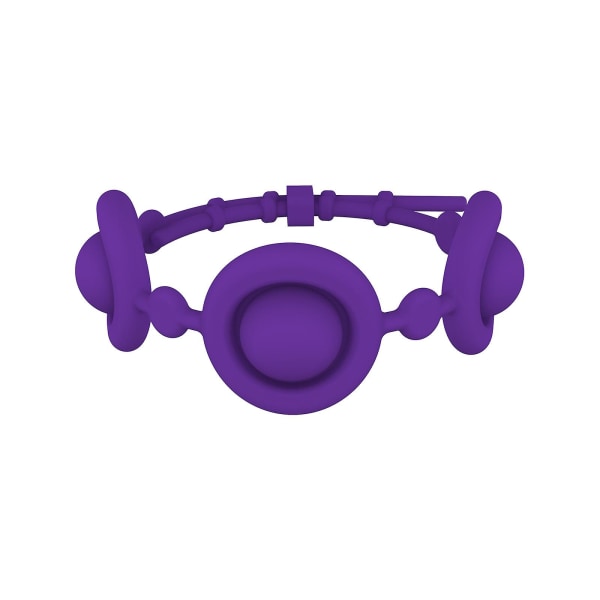 Deratization Pioneer Armband Bubble Puzzle Dekompression Finger Silikon Armband Toy Watch(lila)