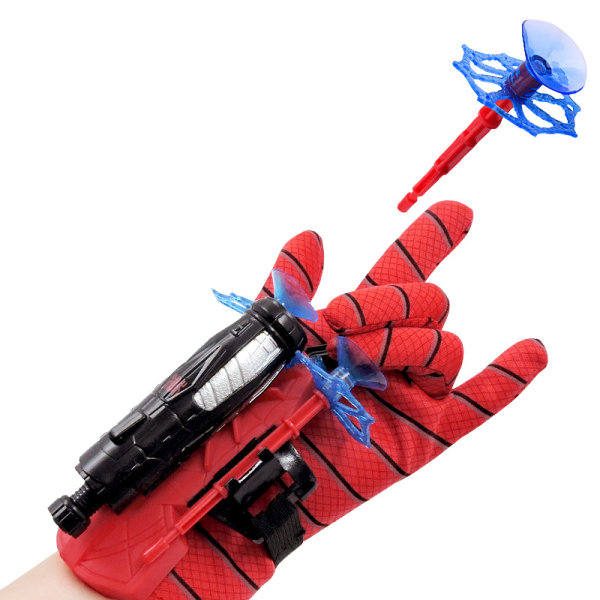 Lapsi Spider-Man-laukaisin, jossa on 3 hämähäkinverkkotikka-ulkolelua