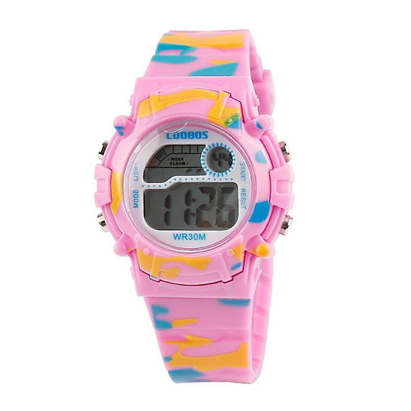 Barnkamouflageklockor Led Digital Armbandsur Barn Pojkar Flickor Studenter