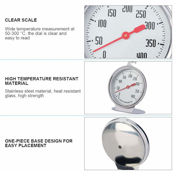 Ugnstermometer Temperaturmätare Direktläsningstermometer Stai