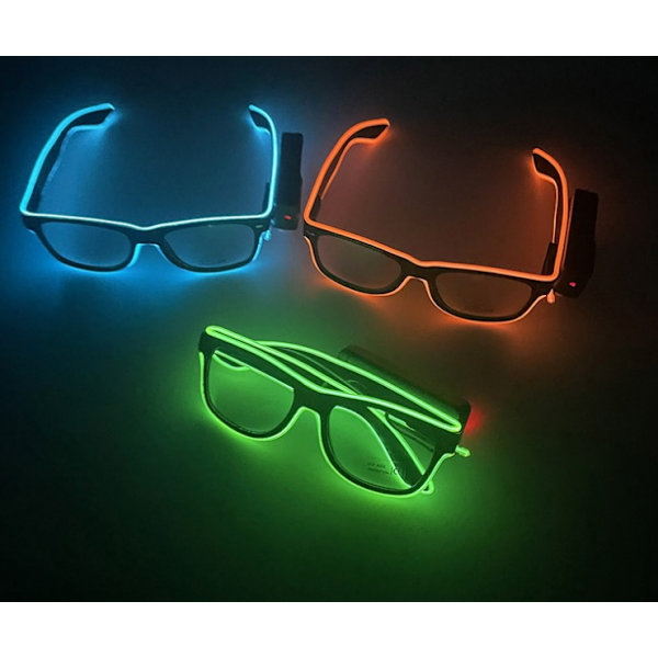 Trådløse lysende briller, LED-briller EL-lysende maske, Pa