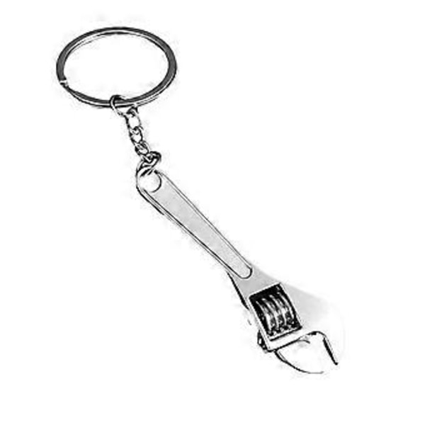 5 stk. Miniature Hammer Nøgleringe Små Præmier til Drenge Piger Skole Belønning Nøgleringe Alsidig Metal Nøglering Gave Sølv Hammer 01