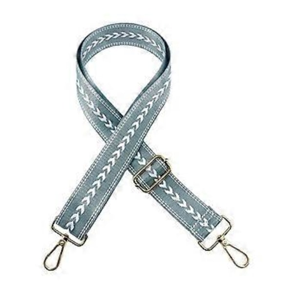 Skuldertaske Rem Hardware med Metalkroge DIY Taske Rem Udskiftning til Totes Blå Blue
