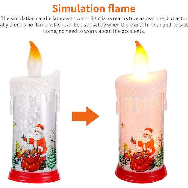 Simuleringsljus, tomteljus, elektriska ljus