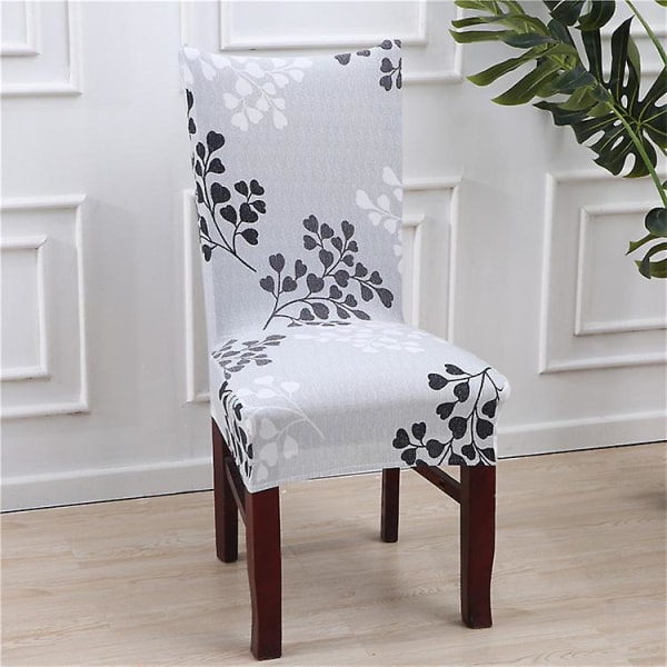 Stretch Chair Covers Printed Fabric Dining Chair Covers Removable Washable Seat Protector Covers（26）