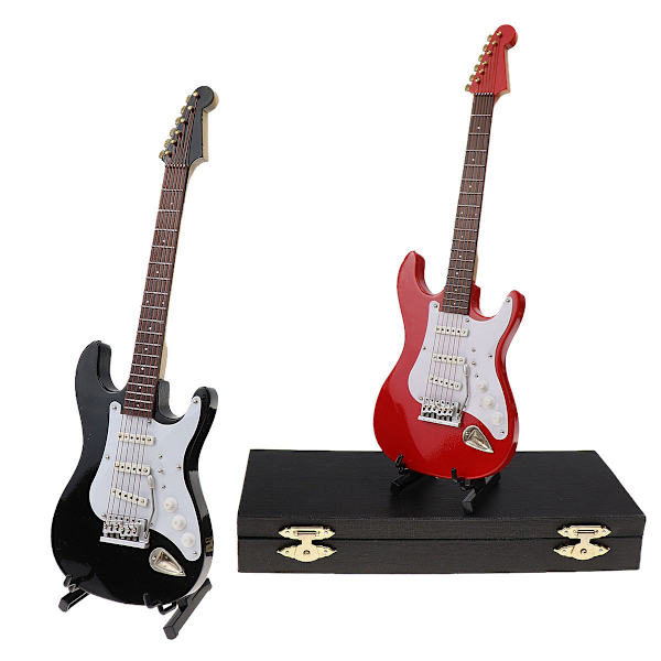 Miniatyrgitarrmodell Simulering Elektrisk Gitarr Musikinstrument M