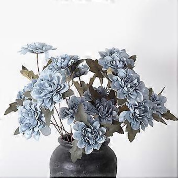 Smog Dahlia: Kunstige Bryllupsblomster Blue