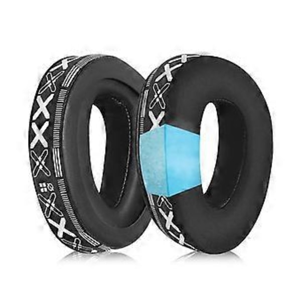 Mjuka öronkuddar i memory foam för GSP300 301 302 303 350 370 Hörlurar Öronkuddar Perfekt för musikentusiaster black and white prin