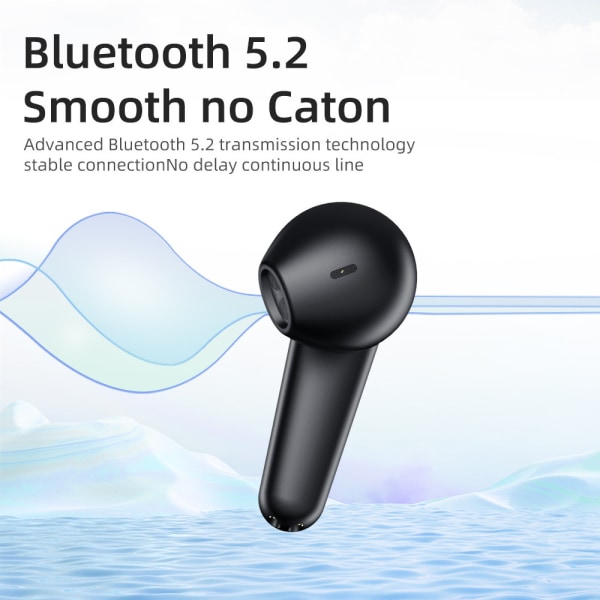 YYK -TWS trådlösa bluetooth-headset ENC-samtal brusreducering hög ljudkvalitet digital display mini löpning sport bluetooth-headset