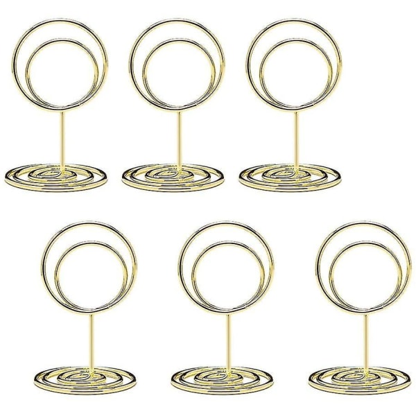 20st Mini bordskorthållare Söta bordsnummerhållare Liten storlek Bordskorthållare Guld