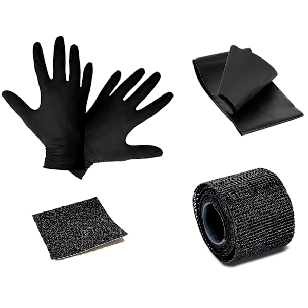 1x reparationsbånd (2,5 cm x 100 cm langt), stoftape stærkere end ad