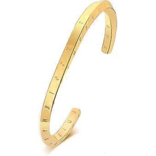 (Gull 60mm) Nordisk Viking Smykker Nordisk Herrearmbånd Beskytter Mobius Mansjettarmbånd, en bursdagsgave til far/ektemann/bror/sønn/venn
