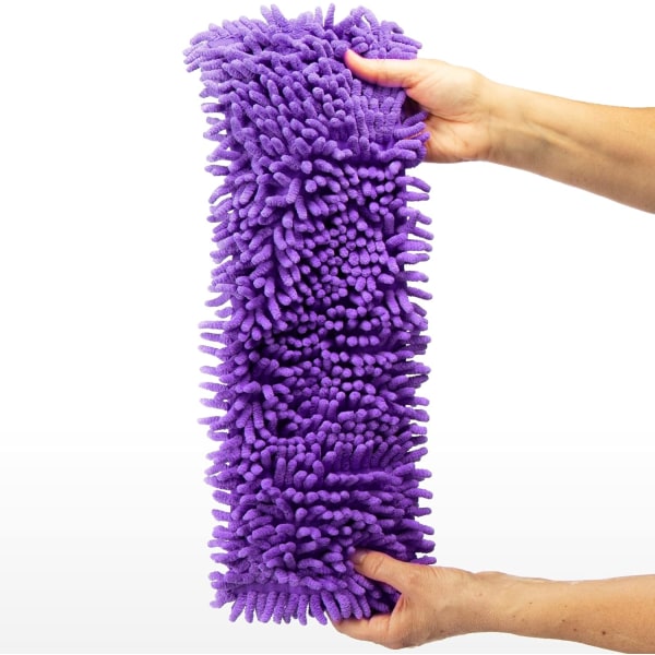 4x udskiftningsbetræk til gulvmoppe - moppebetræk lavet af mikrofiber chenille til grundig rengøring af dit opholdsrum
