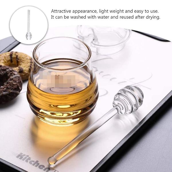 Mini Glas Honning Dip Stick Sirup Dispenser Glas Honning Dip Sticks Ske For Honning Marmelade Glas Køb En Få En Gratis
