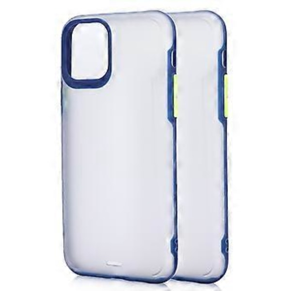 2 stk. Mobiltelefon Shell Case Frostet Transparent Anti-fald Stødsikkert Telefoncover til IOS 11 Profor IOS 11 Pro