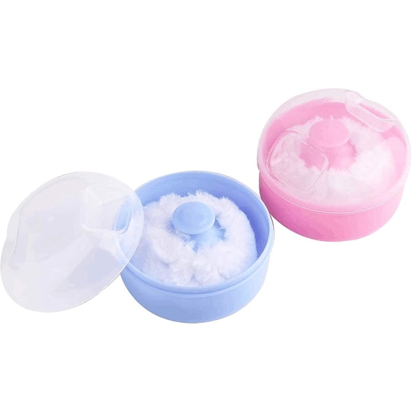 2st Baby Body Cosmetic Powder Puff Kit med case