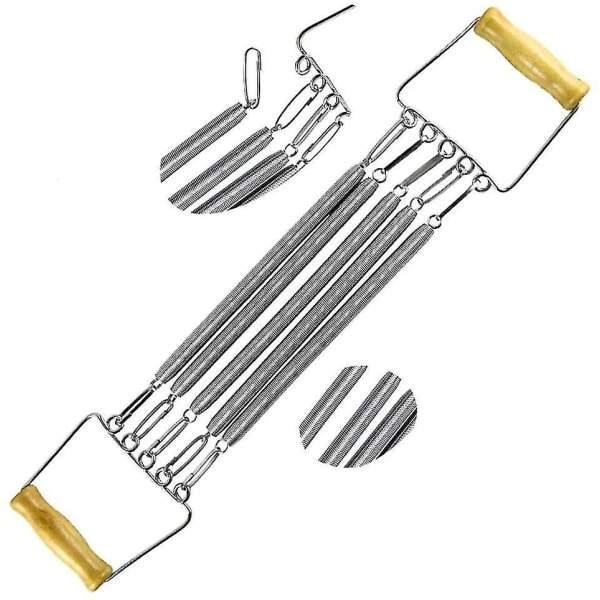 Fjærbelastet brystutvider, brystutvider | armtrening, brystutvider med 5 metallfjærer, brysttrekk