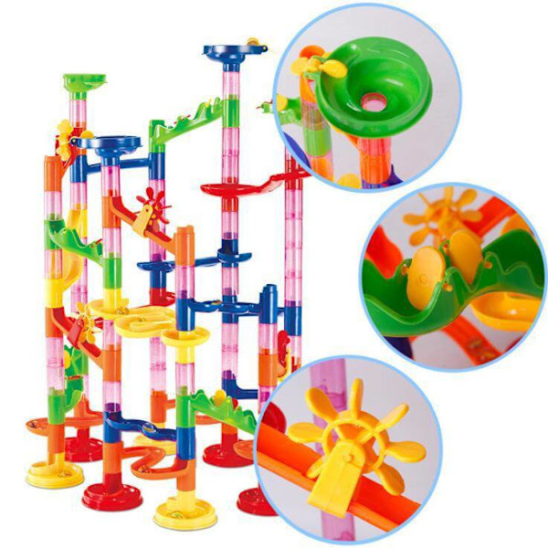 Kuglebane - 105 dele multi-farvet