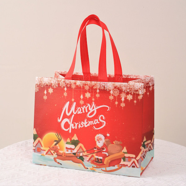 Julstora presentpåsar 5-pack X-mas presentpåse extra stor tomte