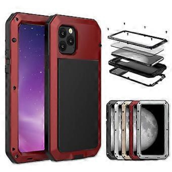 Til Apple iPhone 13 Pro, Faldbestandigt Beskyttelsesetui, Commuter Series, Rød