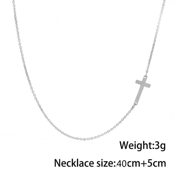 Classic Ladies Cross Gold 925 Ladies Pendant Necklace